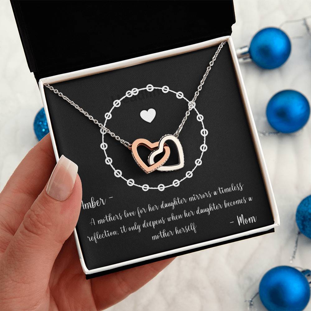 PERSONALIZED - Necklace - To a New Mom from her Mother, Keepsake Gift, Gift to Daughter from Mother
