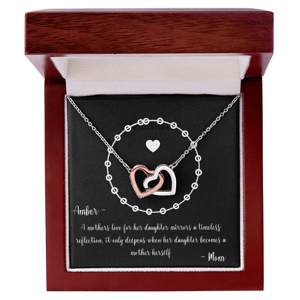 PERSONALIZED - Necklace - To a New Mom from her Mother, Keepsake Gift, Gift to Daughter from Mother