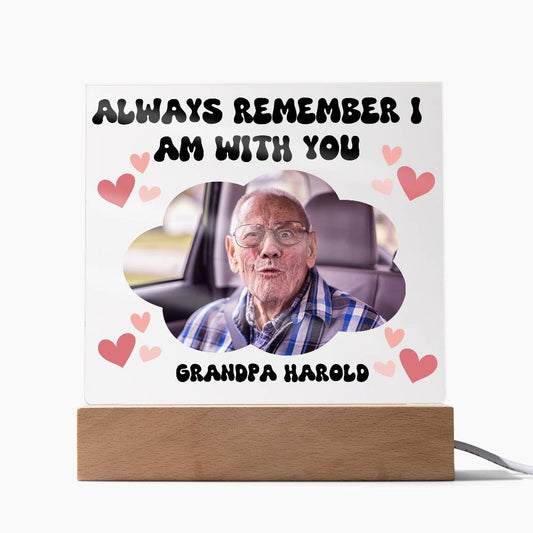 PERSONALIZED - Acyrlic Memorial Plaque - with lighting