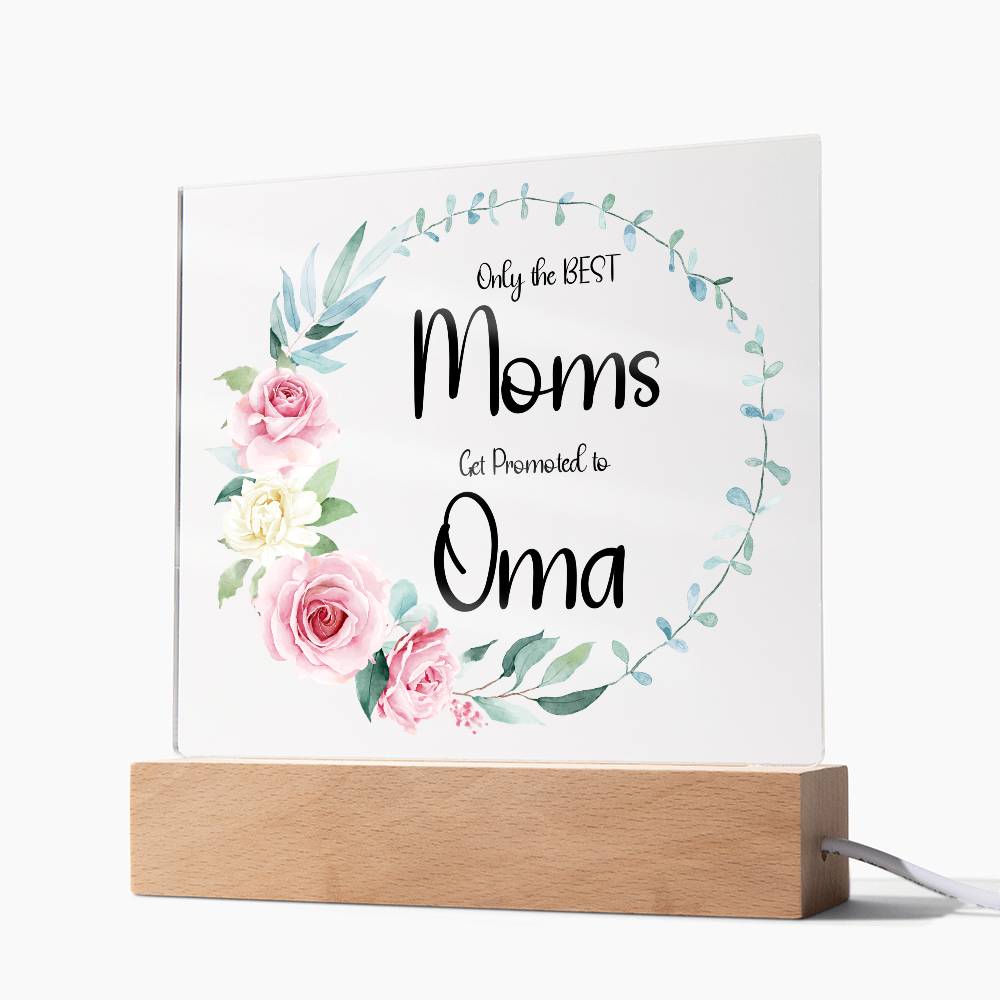 NEW GRANDMOTHER - Lighted Acrylic Plaque - Name can be Personalized