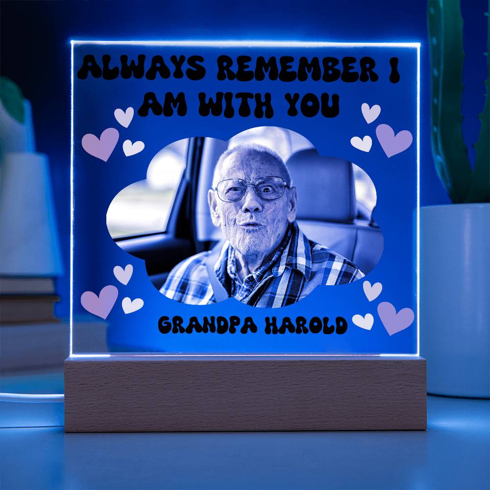 PERSONALIZED - Acyrlic Memorial Plaque - with lighting