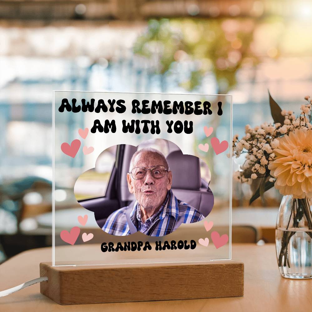 PERSONALIZED - Acyrlic Memorial Plaque - with lighting