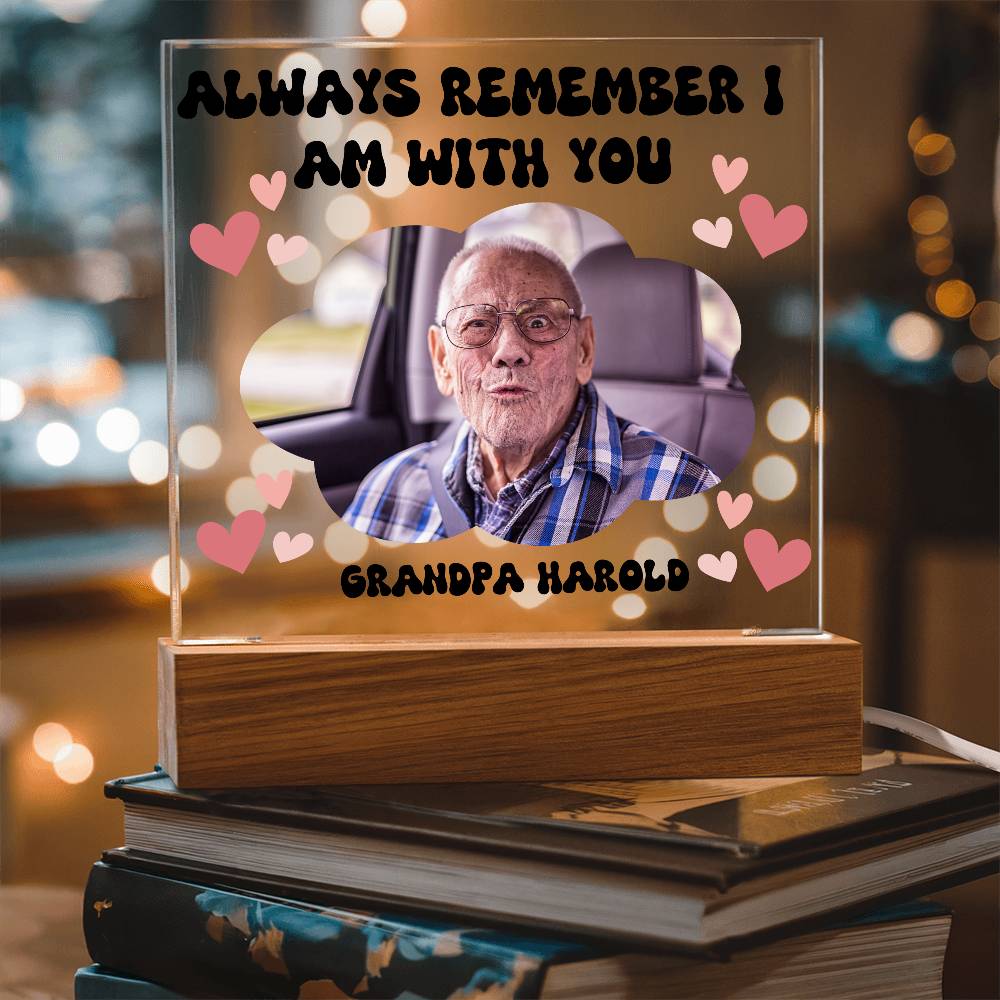 PERSONALIZED - Acyrlic Memorial Plaque - with lighting