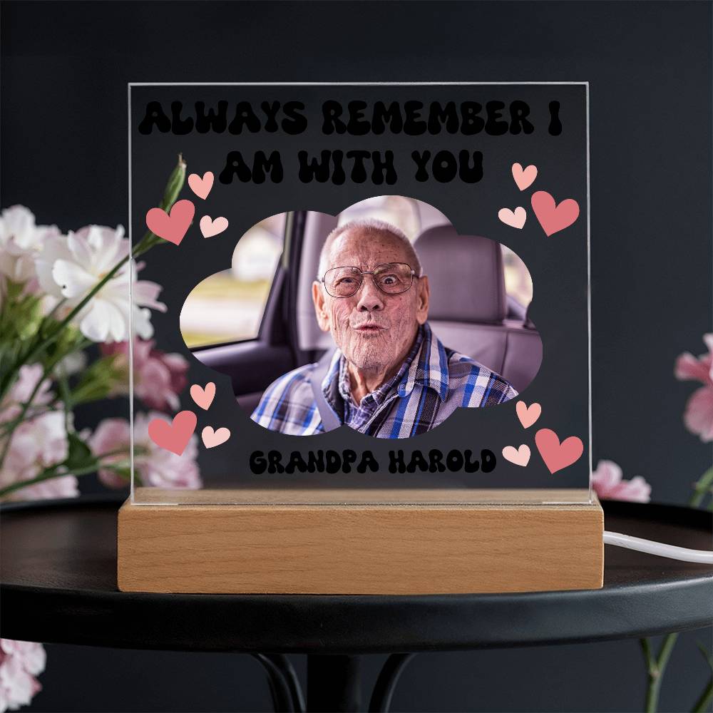 PERSONALIZED - Acyrlic Memorial Plaque - with lighting