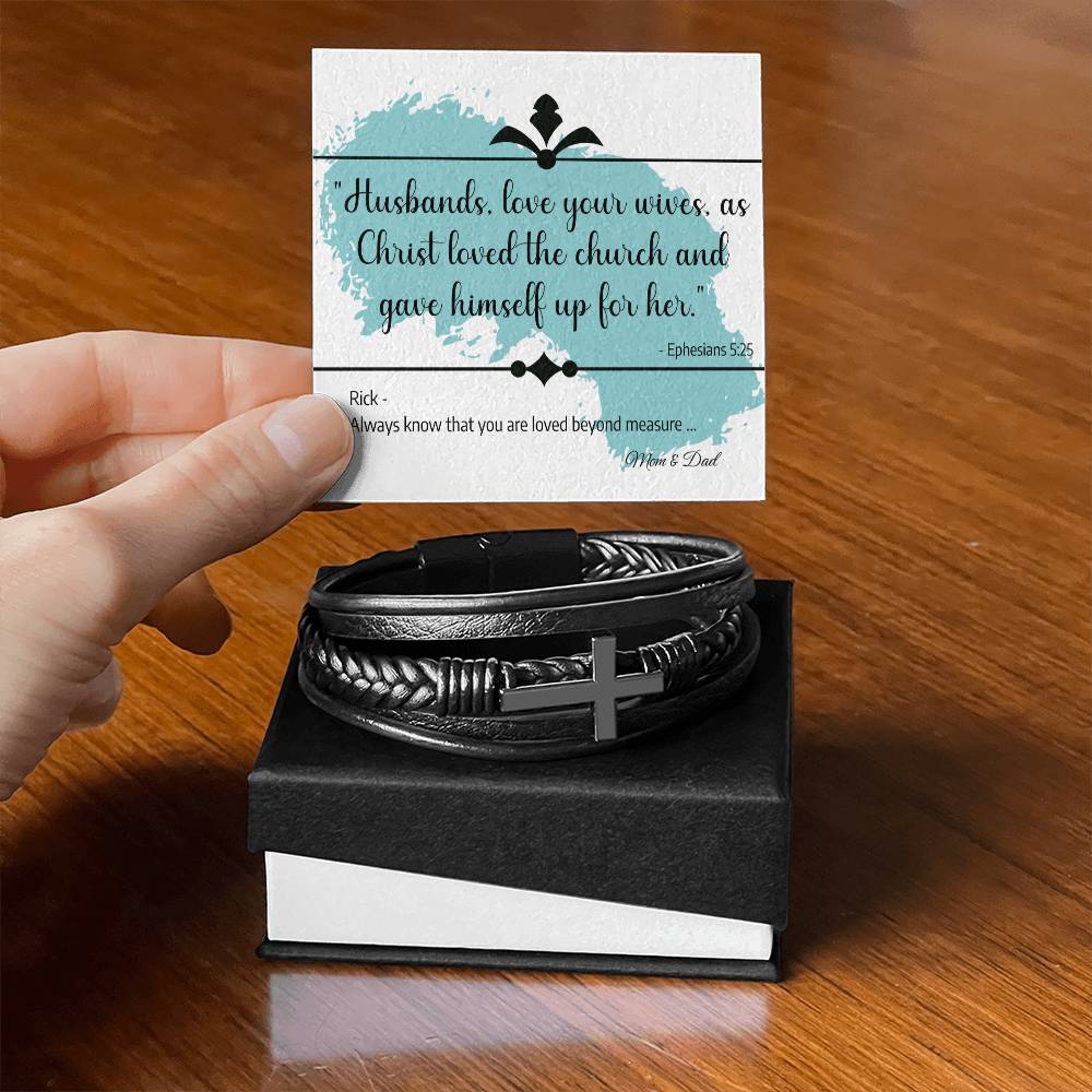 Wedding or Engagement Gift to Son - Men's BRACELET - Wedding Gift, Engagement Gift