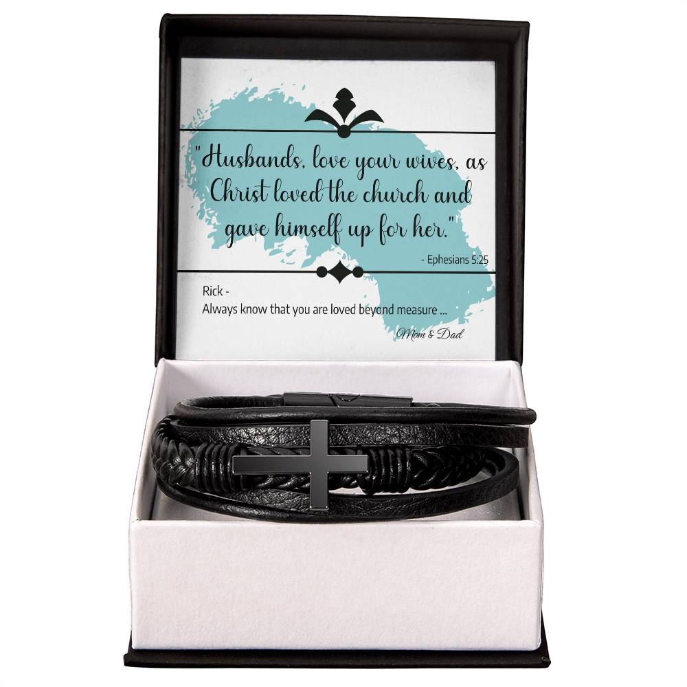 Wedding or Engagement Gift to Son - Men's BRACELET - Wedding Gift, Engagement Gift