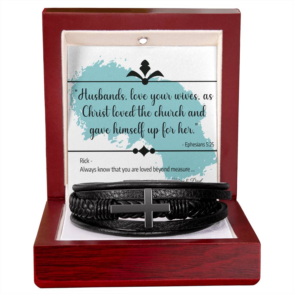 Wedding or Engagement Gift to Son - Men's BRACELET - Wedding Gift, Engagement Gift