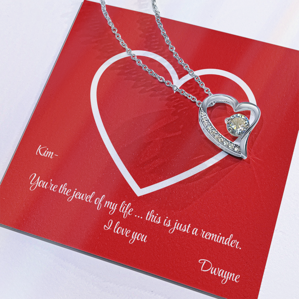 PERSONALIZED PRESENTATION - Heart Necklace - Valentine's Day or "Just Because"