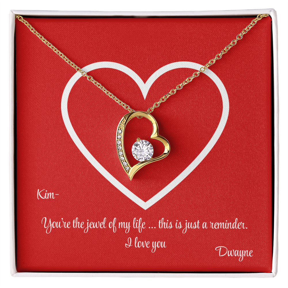 PERSONALIZED PRESENTATION - Heart Necklace - Valentine's Day or "Just Because"