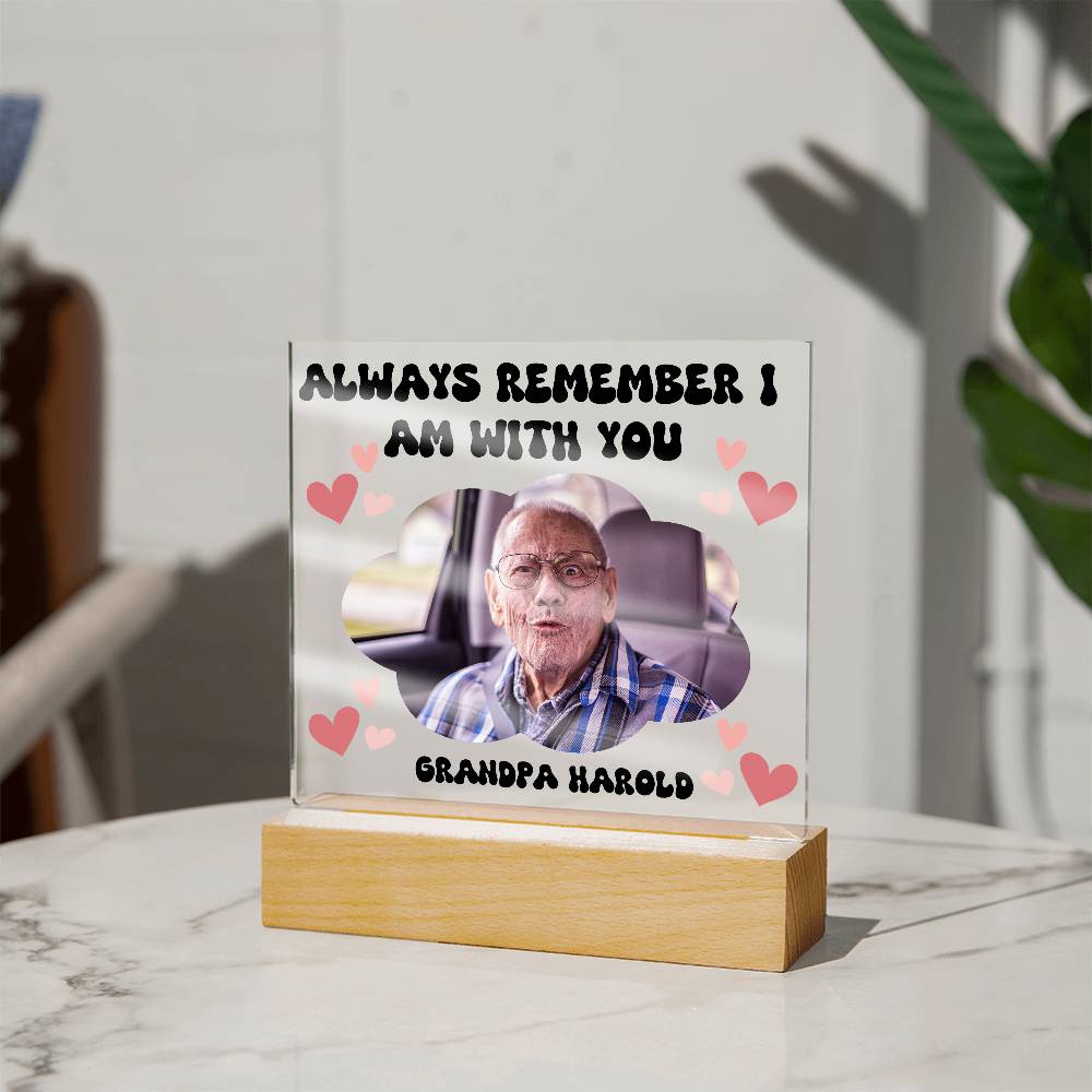 PERSONALIZED - Acyrlic Memorial Plaque - with lighting
