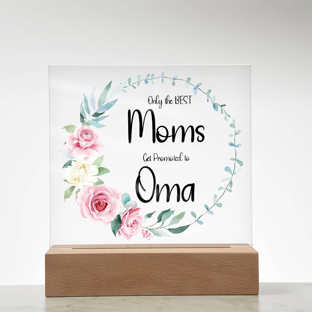 NEW GRANDMOTHER - Lighted Acrylic Plaque - Name can be Personalized