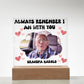 PERSONALIZED - Acyrlic Memorial Plaque - with lighting