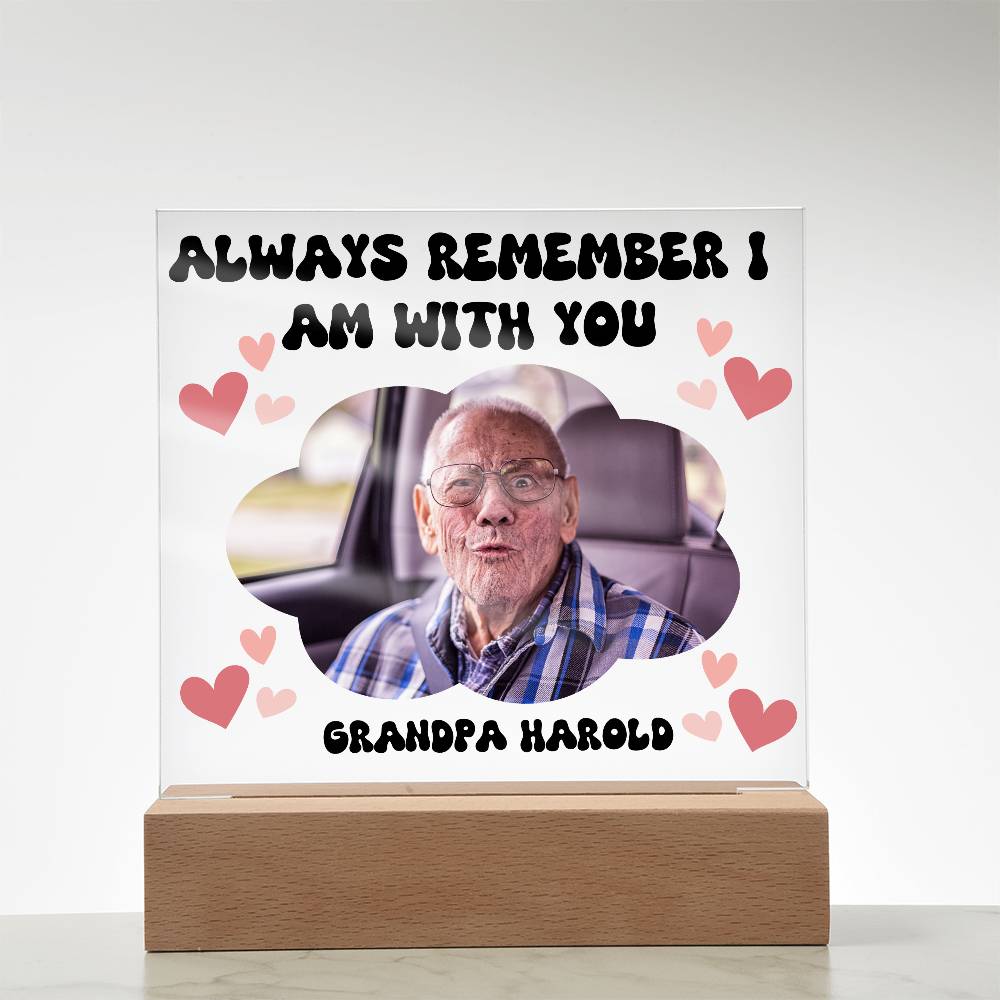 PERSONALIZED - Acyrlic Memorial Plaque - with lighting