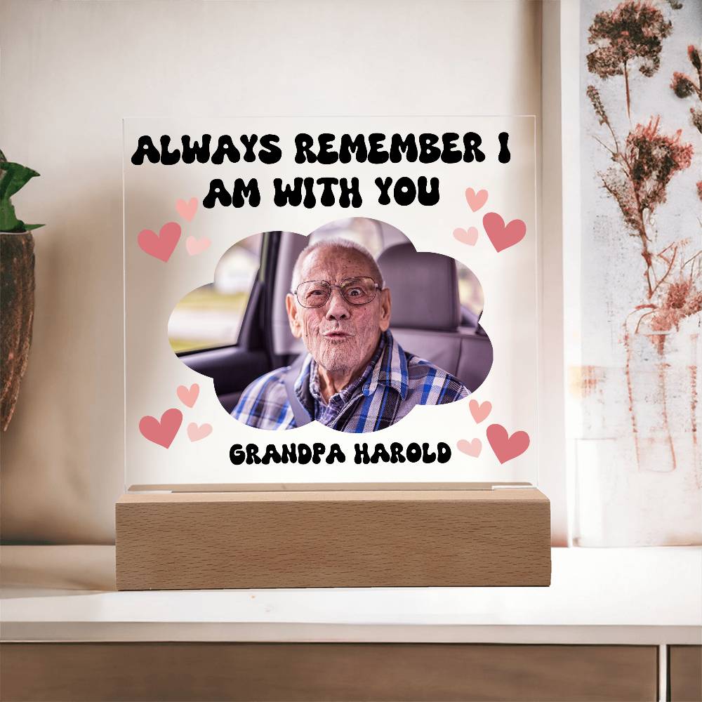 PERSONALIZED - Acyrlic Memorial Plaque - with lighting