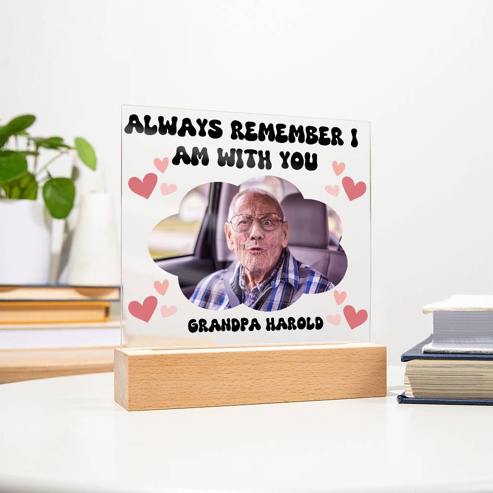 PERSONALIZED - Acyrlic Memorial Plaque - with lighting
