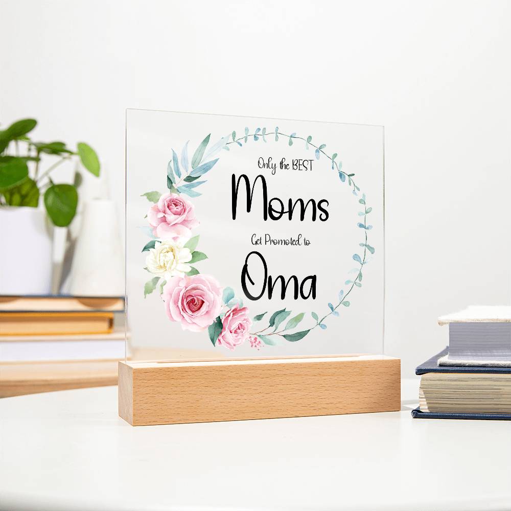 NEW GRANDMOTHER - Lighted Acrylic Plaque - Name can be Personalized