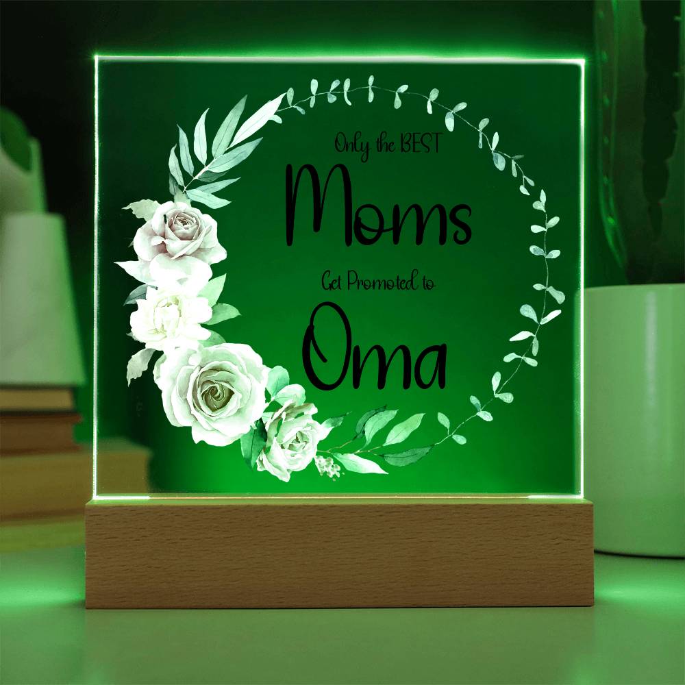 NEW GRANDMOTHER - Lighted Acrylic Plaque - Name can be Personalized