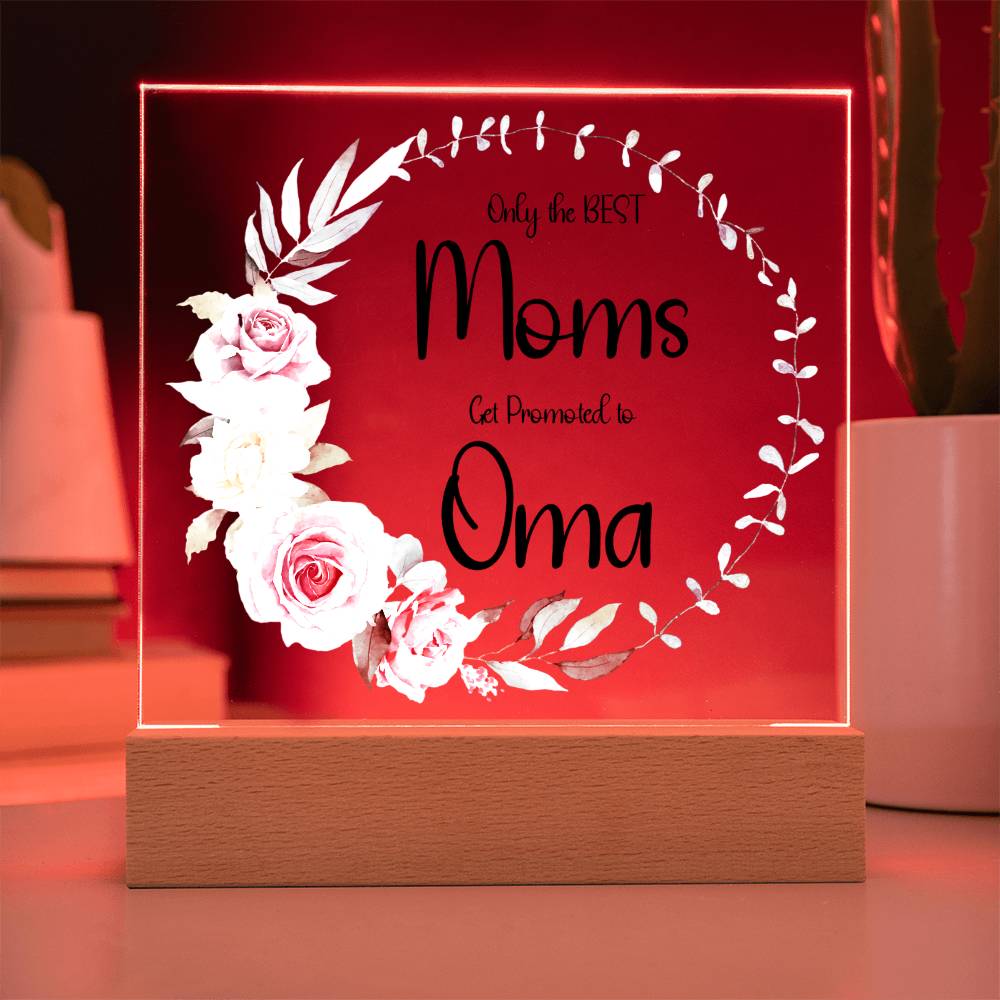NEW GRANDMOTHER - Lighted Acrylic Plaque - Name can be Personalized