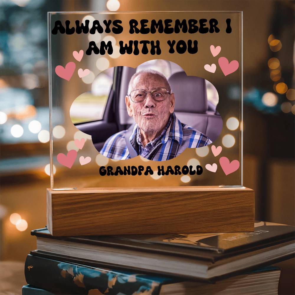 PERSONALIZED - Acyrlic Memorial Plaque - with lighting