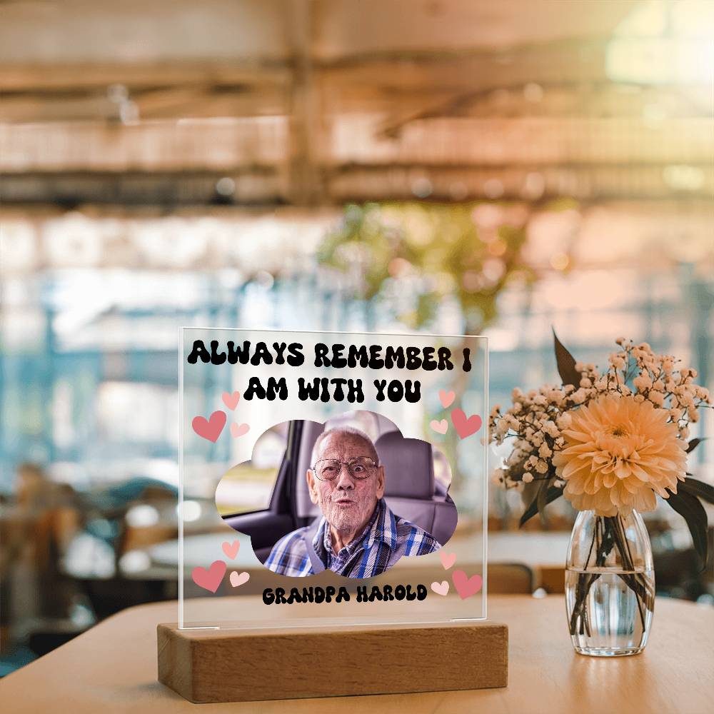 PERSONALIZED - Acyrlic Memorial Plaque - with lighting