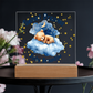 Personalized Baby Night Light • Custom Name Acrylic Nursery Lamp • Sweet Dreams Bear Nightlight • Newborn Gift • Kids Room Decor • Baby Shower Gift